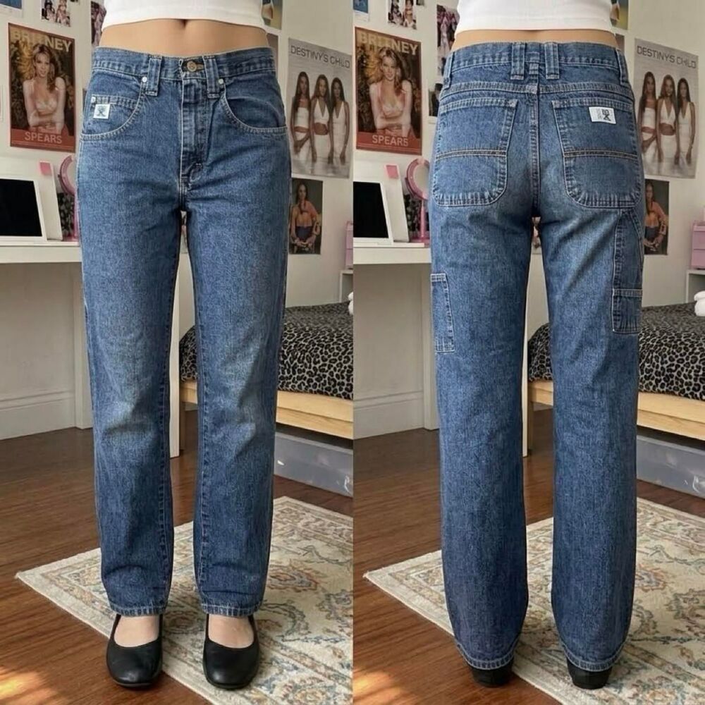 Y2K Wrangler 20X Grunge Carpenter Denim Jeans Medium Wash 27 X 36 Cargo